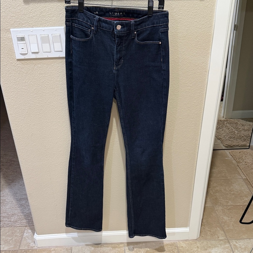 White House Black Market Dark Blue Boot Cut Jeans